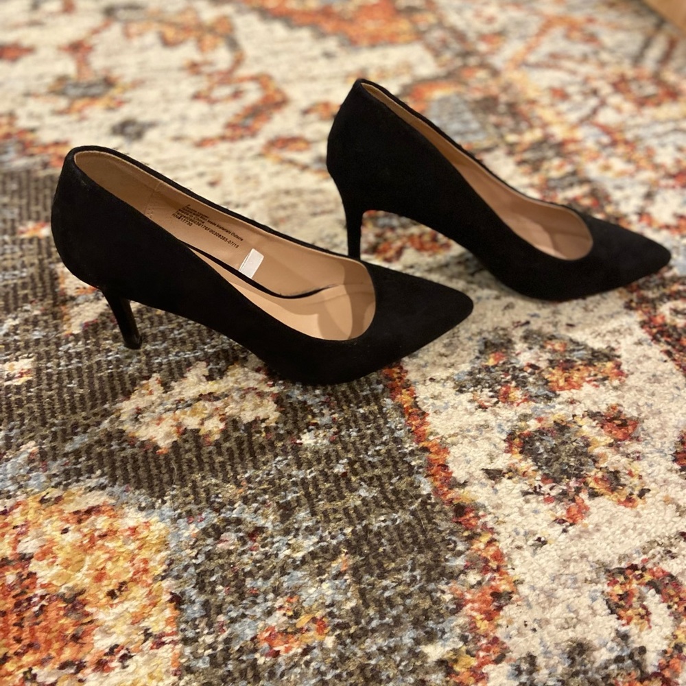 Black “Suede” Heels by A New Day (Target) - NWOT size 8